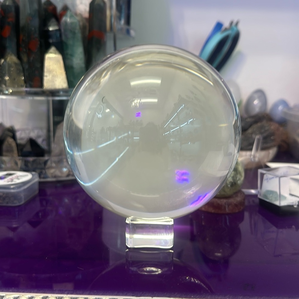 Large lead crystal ball